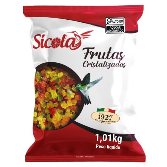 Mostrar detalhes de Frutas Cristalizadas 1,01 Kg 10070 - SICOLA Imagem de Frutas Cristalizadas 1,01 Kg 10070 - SICOLA